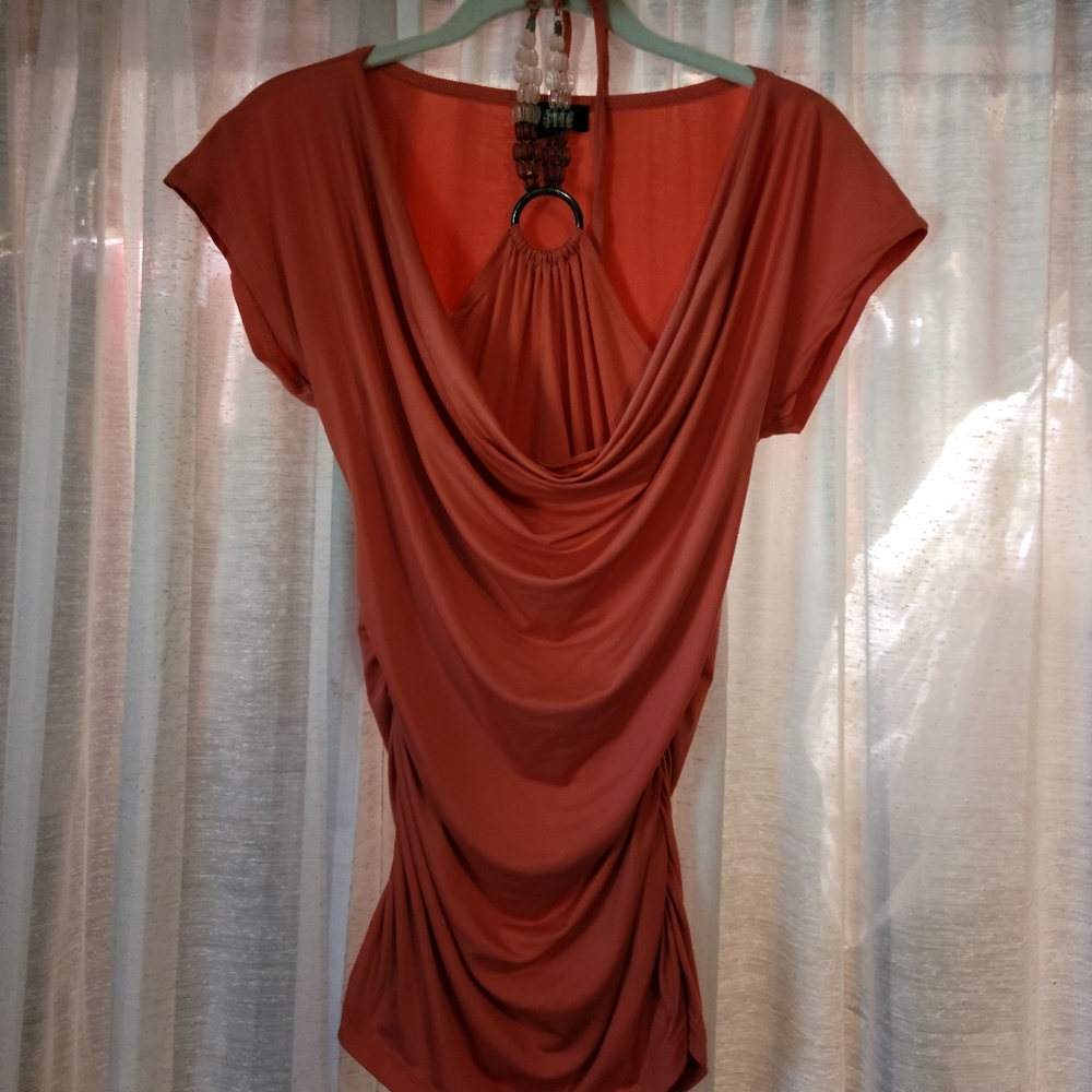 A. BEYER Satin Dress Blouse